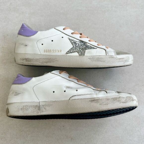 GOLDEN GOOSE Super-Star leather sneakers size 37 - Picture 6 of 14